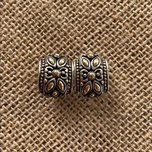 John Hardy Vintage silver and 18k gold clip on